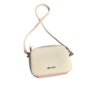 Nine West‎ Blush & Cream Crossbody Bag With Adjustable Strap